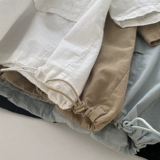 Японская хлопковая летняя короткая ретро рубашка, в западном стиле