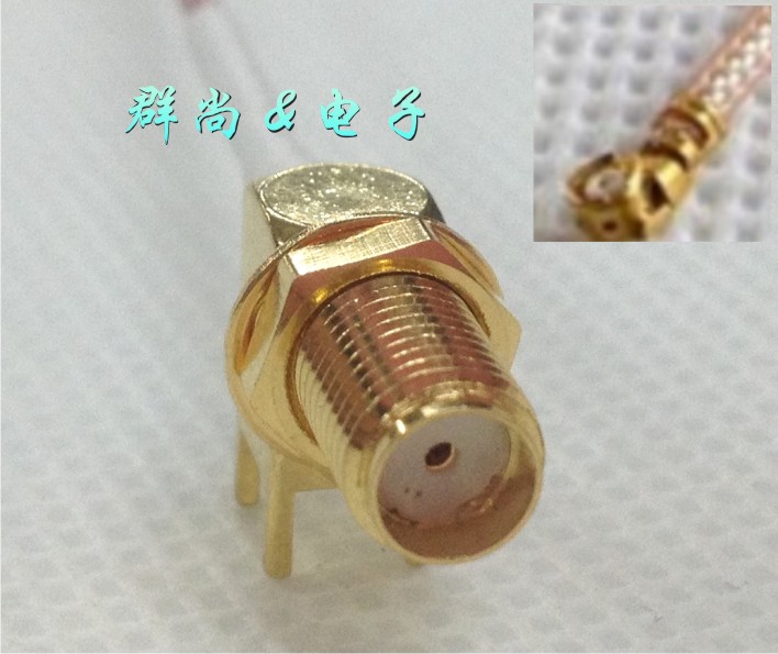 SMA-KWE to IPXSMA-IPX SMA-KWE Angled Right Head 90 Degrees 50-1 RG175 15CM