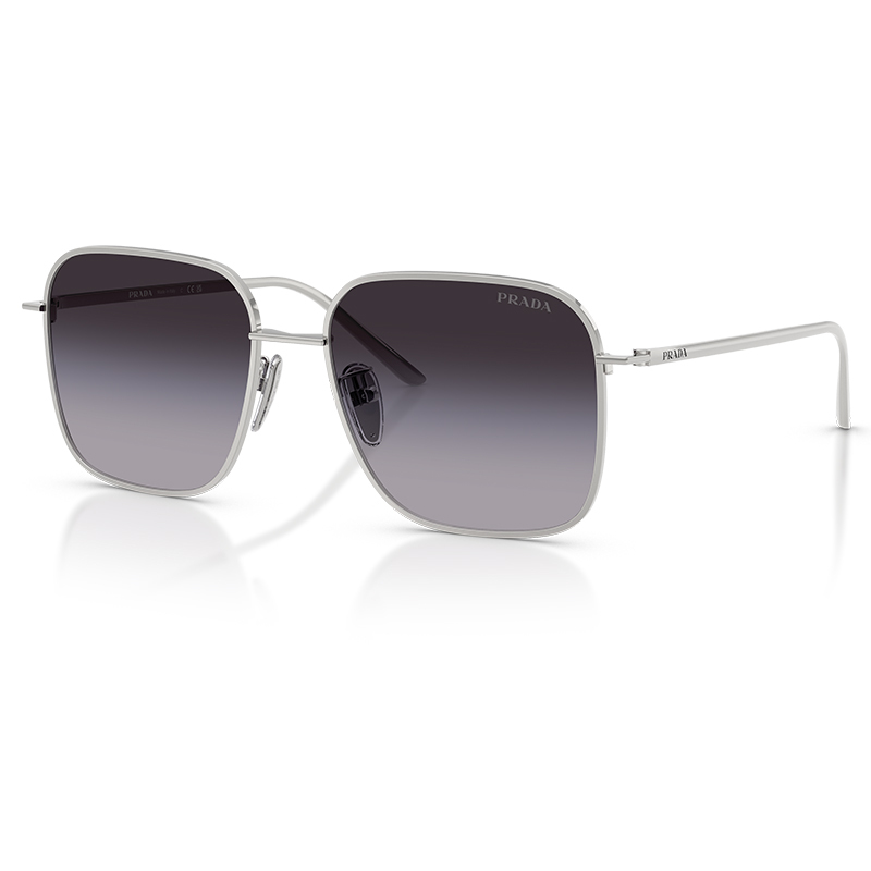 Prada Prada Men's and Women's Trendy Large-Frame Sunglasses 0Pr C54Sd Square Metal Fashion Casual Sunglasses
