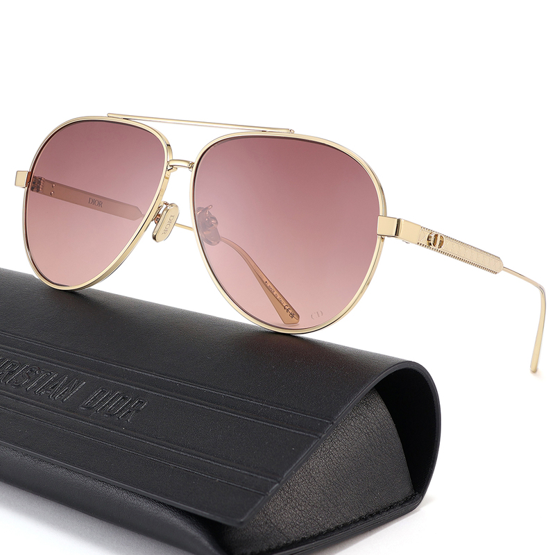 Dior Diorcannage A1U Modern Aviator Metal Cannage Pattern Sunglasses Elegant Dior Diorcannage A1U Modern Aviator Metal Cannage Pattern Sunglasses Elegant