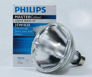 Philips ceramic gold halogen lamp CDM-R PAR30 70W 10 degrees 40 degrees 830 yellow light 942 white light