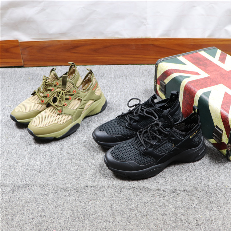 Factory leak men's outdoor hiking shoes single mesh breathable non-slip wear-resistant outdoor running shoes light and comfortable men's shoes