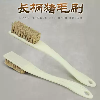 Long-handled pig hair brush brush brush shoe polish belt handle polishing brush