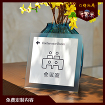 Office house plate Custom Department card acrylic General Manager room door card creative signage company billboard