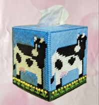 Three-dimensional embroidery clearance square tissue box material package embroidery pieces already cut over 38 yuan please see the description for details