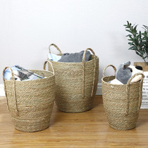 Rattan clothes basket clothes home storage basket toys storage box Nordic bathroom basket laundry basket home dirty clothes Lou