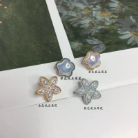 Yy47#Серебряное дно Пентаграмма Бжарка 14 мм