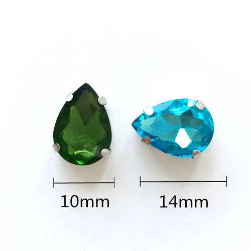 10*14 капель ручной швейной буровой одежды Женская добавка страза