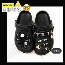 crocs small scents elegant homemade joint black hole dongle shoes 100 lap shoes button creative diy chain shoe flowers