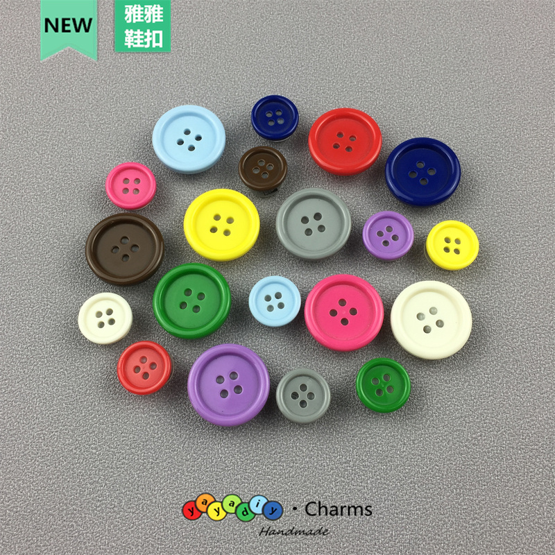 Colorful Button Shoe Charms Compatible with Crocs Shoe Uppers, DIY Decorative Detachable Shoe Flower Accessories Colorful Button Shoe Charms Compatible with Crocs Shoe Uppers, DIY Decorative Detachable Shoe Flower Accessories