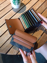 2021 new cabal woman style small card clip multi-position Screwed Door Fashion Wallet Genuine Leather Upscale Delicate Anti-Magnetic