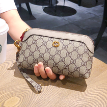 2021 new mothers summer wallet female long clutch female large capacity PVC with cowhide leather coin purse