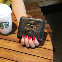 2021 net red leather coin wallet Korean girl Mini small ins niche designer wallet female short