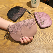 2020 new coin purse female mini leather short small square bag cowhide coin bag simple Korean small wallet female