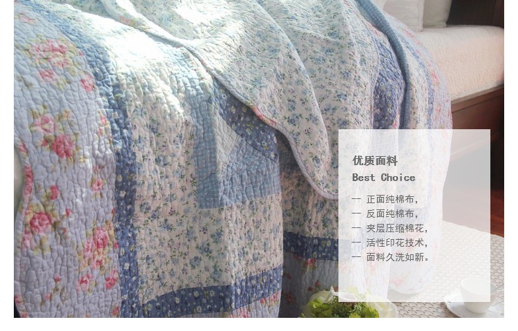 Dệt Nhẹ nhàng những năm Châu Âu và Hoa Kỳ chăn bông chăn bông mùa thu và mùa đông trải giường chăn bông chăn đôi chăn ga trải giường mát
