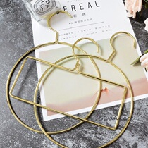 SwanLace selection of creative Nordic brass color art gilt gold ring rack gold tie rack hanger adhesive hook