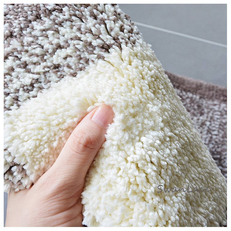 SwanLace những điều tốt đẹp dày chống trượt marshmallow tuyết phun hiệu ứng màu gradient bông dày sàn - Thảm sàn tấm nhựa trải sàn