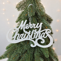 SwanLace Bright Sheet Pink Gold Crystal White Shiny Pink Hollowed-out English Alphabet Christmas Tree Listed Pendant Pendant