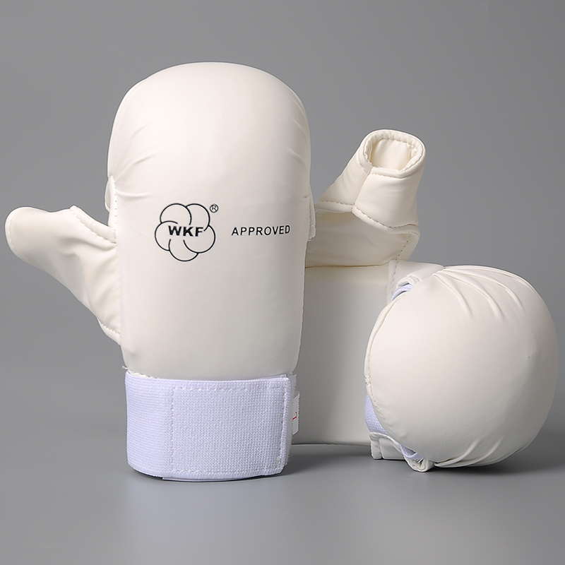 White Karate Boxing Gloves Adults Batter Training Gloves Children Karate WKF Boxing Gloves Extremely Real Will Race-Taobao