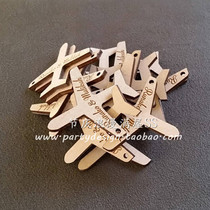 Wooden engraving cutting lettering wooden aircraft wooden listing DIY handwritten graffiti wooden hanging tag 50 pieces