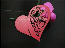 New personalized custom heart-shaped name seat card wedding table card wedding reception creative wine glass card 50 pieces