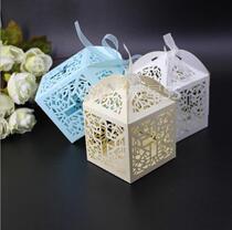 Laser European-style hollow wedding creative wedding candy box holiday party candy box wedding supplies 10