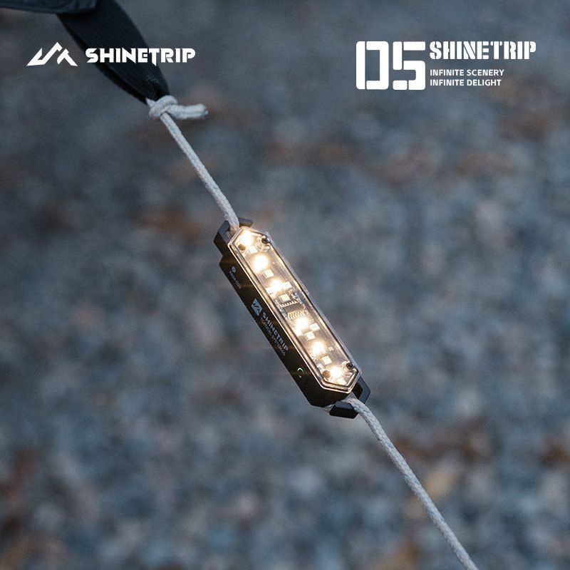 Mountain Camping Tent Wind Rope Light Night Warning Light Canopy Pull Rope Anti-Tripping Warning Light Waterproof Lighting Ambiance