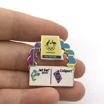 Olympic badge JET SET SPORTS sponsor medallion medal Australia team partner 1911