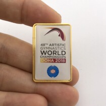2018卡塔尔多哈艺术体操锦标赛徽章纪念章胸针 1808