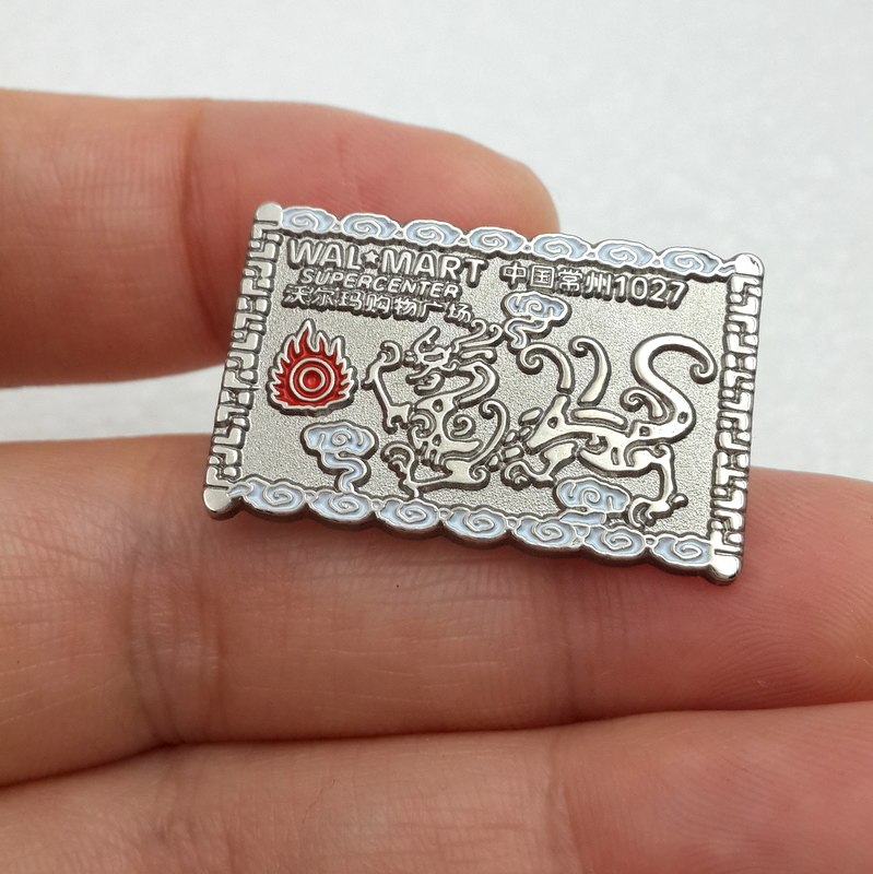 Walmart Badge Memorial Changzhou China Changzhou Brast Needle China Dragon PIN