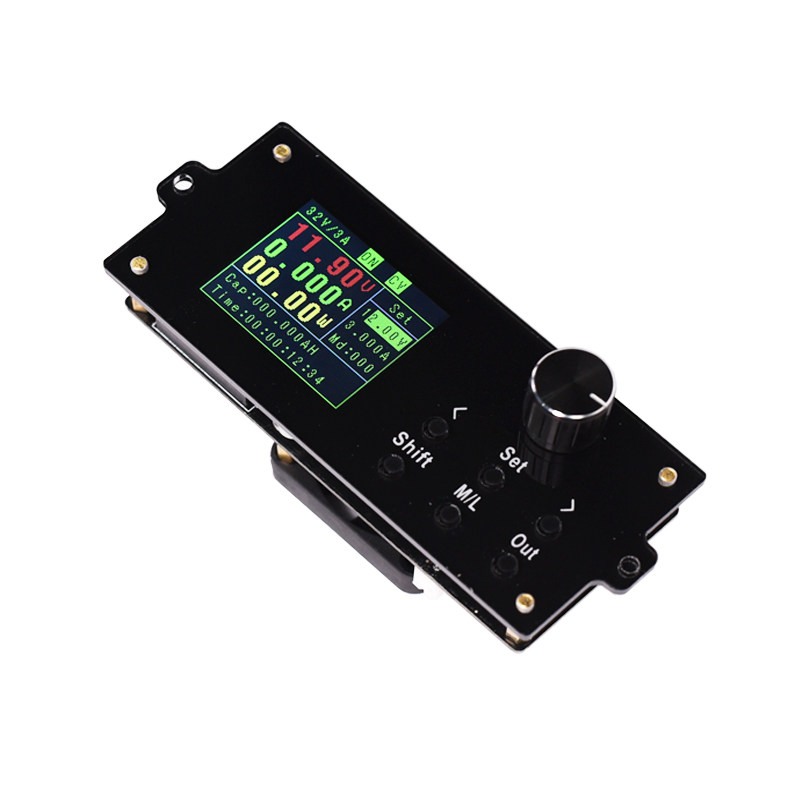 DC numerical control adjustable power supply module color screen diy liquid crystal digital display voltage reduction module continuously adjustable voltage current-Taobao