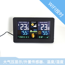 Smart Clock wifi Weather Forecast Electronic Home Multifunctional Temperature Hygrometer Sensor Large Barometer