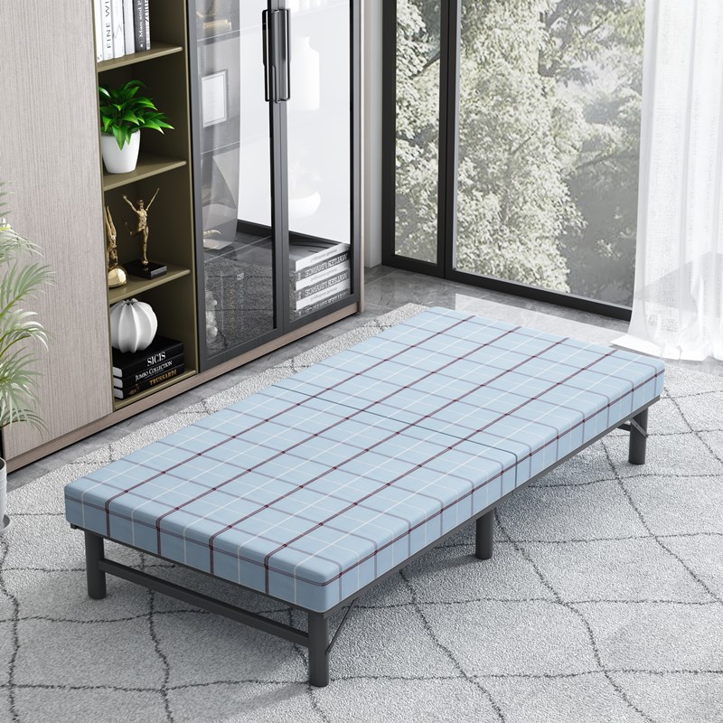 Japanese-style pure cotton folding bed Home single bed office lunch break bed hotel bed extra bed small apartment latex bed