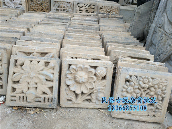 Folk old objects old brick and old brick carving with special decoration old brick carving old house room ridge brick sculptures ancient playing chore