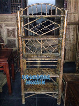 Old Bamboo - frame of the old folk leather pot rack bamboo rack of the grass frame of the old flower frame