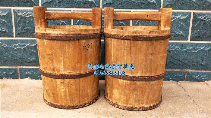 Folk Old Objects Nostalgic Collection Berwood Old Wood Casks Old Berwood Barrels Old Wine Barrel Old Vinegar Bucket Leisure Farm Decorations