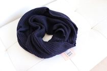 Big bib knitted wool wool mohair material navy blue