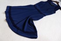 Welfare deal price Australia F home thin dark blue nail bead dress with small size waist