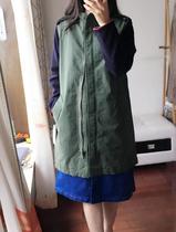 Foreign trade of the original single British tooling wind long coat small collar