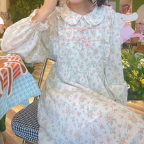 PinkstarShop autumn new small beautiful sweet cute bow floral long-sleeved inner dress female