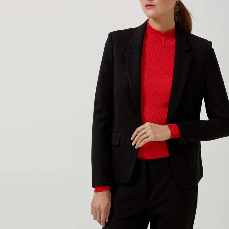西班牙潮品 女士一粒扣休闲小西装女精品西服外套