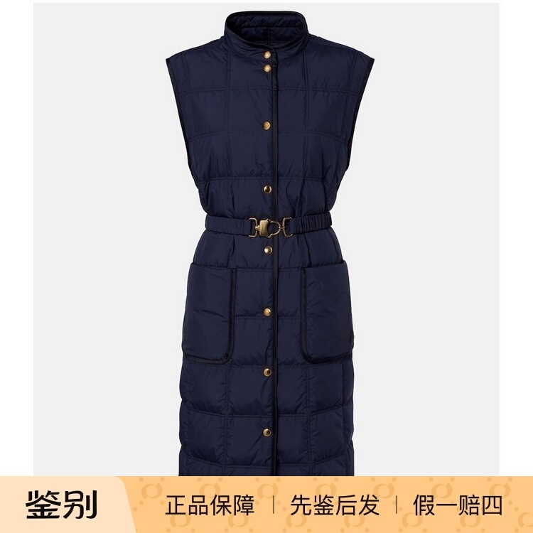Moncler/Moncler Women's Polyester Drawstring Quilted down Vest 260908My2188 Moncler/Moncler Women's Polyester Drawstring Quilted down Vest 260908My2188