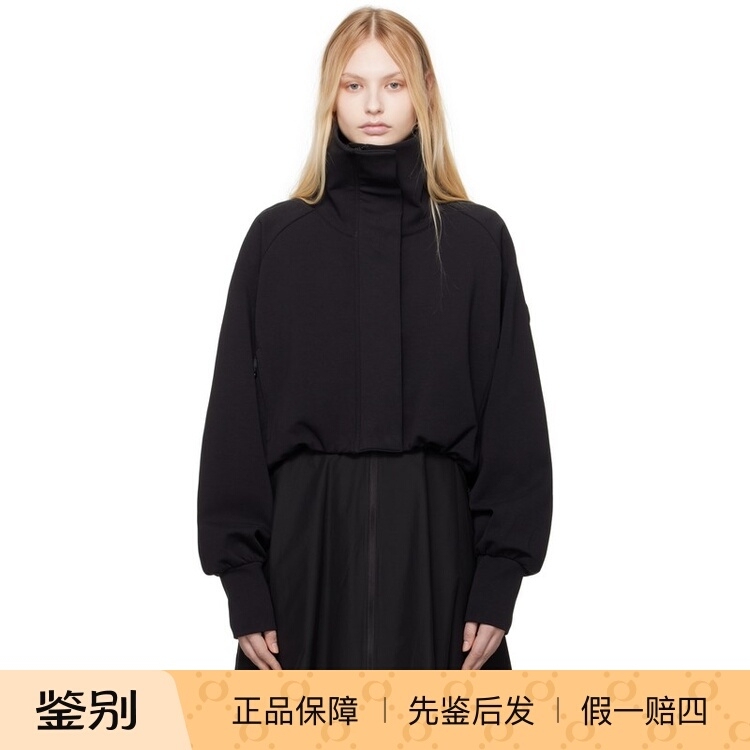 Moncler/Moncler Women's Cotton Black Zipper Jacket 260908Ss0525 Moncler/Moncler Women's Cotton Black Zipper Jacket 260908Ss0525