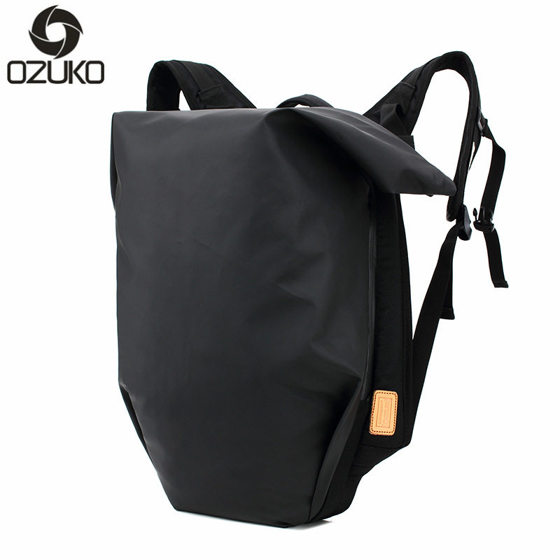 ozuko bodybuilding new waterproof double shoulder bag Men's casual computer Shoulder Bag Student Creative Leisure Travel bag