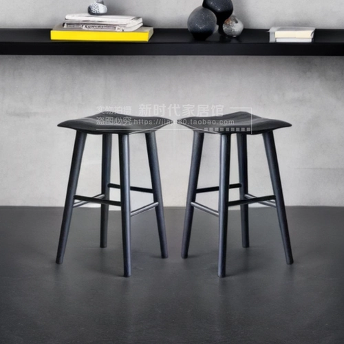 Столетный табурет с твердым деревом высокий стул Nordic Bar, Магазин молочного чая повседневный стул островной платформ высокий батончик, стул Новый китайский стул