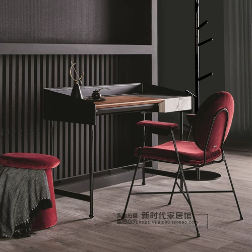 Дизайнерская индивидуальная итальянская простая домашняя железная столовая кресло для переговоров по переговорам по переговорному стулу моделя Комната Кофейня Стул