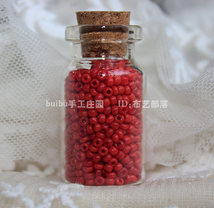 Hạt gạo đỏ Đính cườm Trâm thêu hoa ba chiều Hoa cưới đính cườm Chuỗi hạt đeo vật liệu DIY - Trâm cài trang sức cài áo
