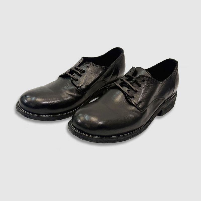 Guidi Ghost Emperor 992 Derby Shoes, Guiti Washed Horse Leather, Goodyear Men's Shoes, Vintage Yamamoto Style Unisex Leather Shoes