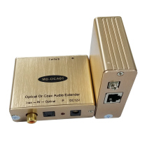 Optical fiber digital audio network cable extender supports coaxial audio output without noise Dolby 5 1 Audio