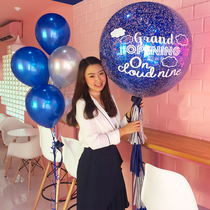 Inwind creative superb Shiny Blue Balloon Birthday Shop celebrates the opening of the New Years Day photo-prop